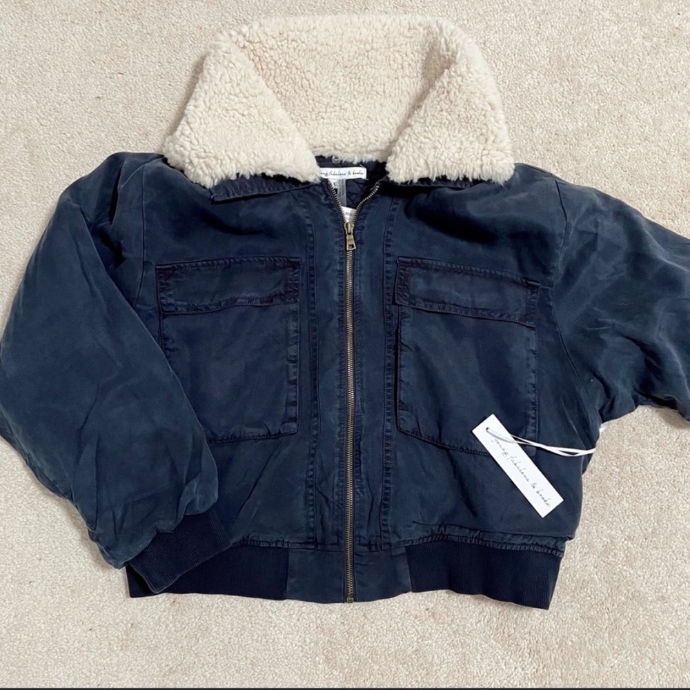 Young Fabulous & Broke navy jacket/coat